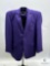 Elegant Purple Suit Jacket with Bow Tie - Size 48R, Pronti Collection