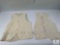 Pair of Vintage Beige Military-Style Vests with Button Detailing