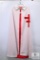 Vintage Ivory Cloak with Red Cross and Gold Accents
