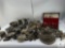 Large Lot of Vintage Silver-Plated Tableware and Flatware