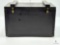 Vintage Black Wooden Storage Box with Brass Latches - 16