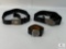 Set of Premium Leather Belts with Decorative Buckles
