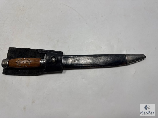 Vintage Collins & Co. Legitimus No. 30 Bowie Knife with Leather Sheath