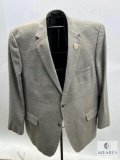 Calvin Klein Gray Blazer with Masonic and National Sojourners Pins