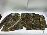 Authentic U.S. Military Woodland Camo Jackets and Pants Sets - Size X-Large Regular