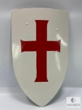 Handcrafted Wooden Crusader Shield: 32