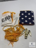 Flags and Accessories - U.S. Flag, International Order of the Rainbow for Girls Banner, and Decorati