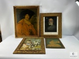 Collection of Framed Vintage Artwork and Prints - Ornate Gold Frames