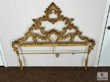 Ornate Gold Gilt Headboard - Baroque Style - Located at 17 Runnymede Way, Greenville, SC