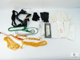 Military Ceremonial Accessories Lot - Braids, Gloves, and More