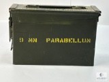 Vintage Military 9mm Parabellum Ammunition Storage Can