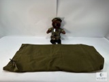 Military Duffle Bag with Collectible Plush