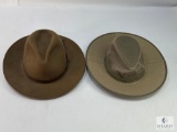 Two Premium Hats - J. Hat's Sun Hat & Broken Hill Collection 2X Fur Felt Hat