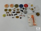 Vintage Shooting Club Collectibles and Assorted Pins, Badges, and Memorabilia