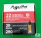 250 Rounds Aguila .22 Long Rifle Ammo. 38 Grain Hollow Point