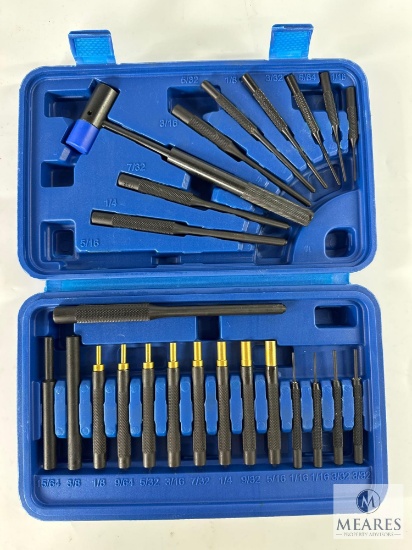 New 24 Piece Gunsmith Punch and Hammer Set in Hard Case