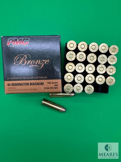 25 Round PMC .44 Magnum Ammo. 180 Grain Hollow Point