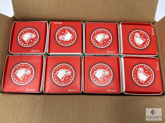 2000 Rounds Aguila .22 Long Rifle Ammo. 38 Grain Hollow Point