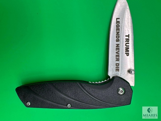 New Trump 2024 Tactical Folder with Belt Carry Clip