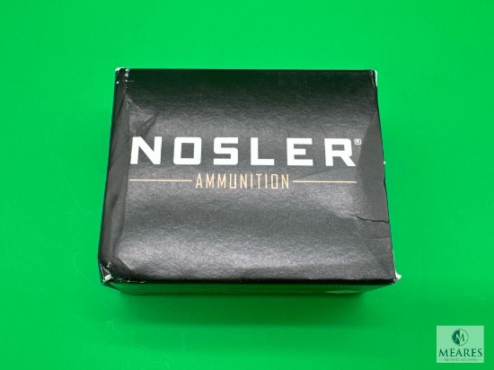 20 Rounds Nosler Match Grade .40 S&W Ammo. 180 Grain Hollow Point