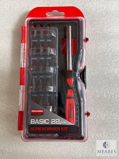 New Birchwood Casey 22 Piece Gunsmith Screwdriver and Bit Set in Hard Case