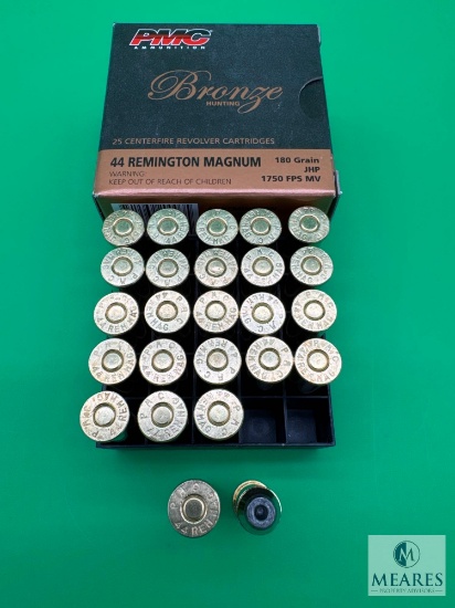 25 Rounds PMC .44 Magnum Ammo. 180 Grain Hollow Point