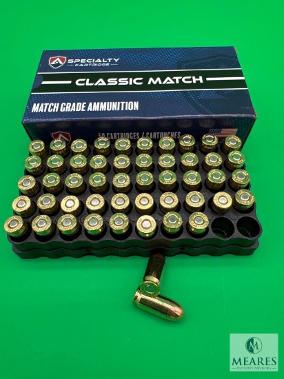 50 Rounds Atlanta Arms .380 ACP Match Ammo. 100 Grain FMJ