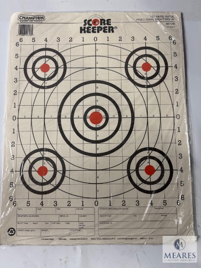 12 Pack Champion Scorekeeper Rifle Targets