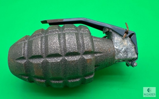 Inert De-Milled Pineapple Type Hand Grenade