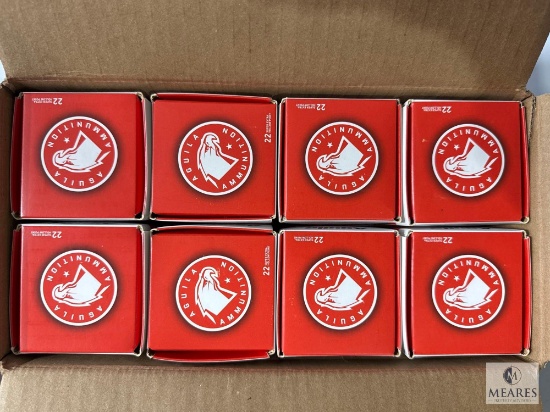 2000 Rounds Aguila .22 Long Rifle Ammo. 38 Grain Hollow Point