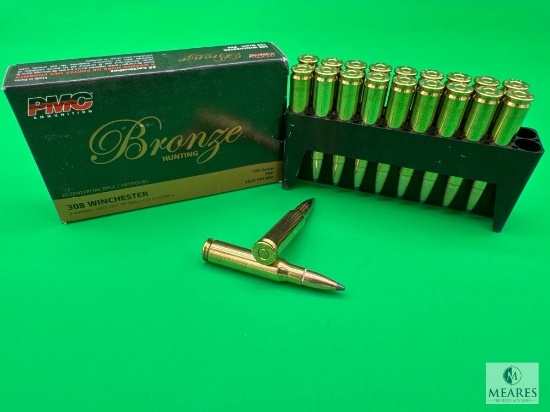 20 Rounds PMC .308 Ammo. 150 Grain Soft Point