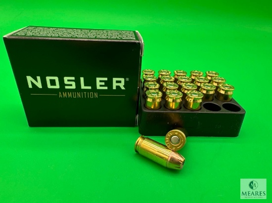 20 Rounds Nosler Match .45 ACP Ammo. 230 Grain Hollow Point