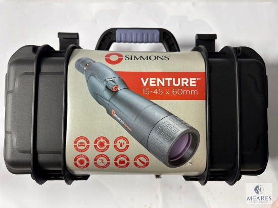 New Simmons Venture 15-45x60mm Spotting Scope with Bipod and Case