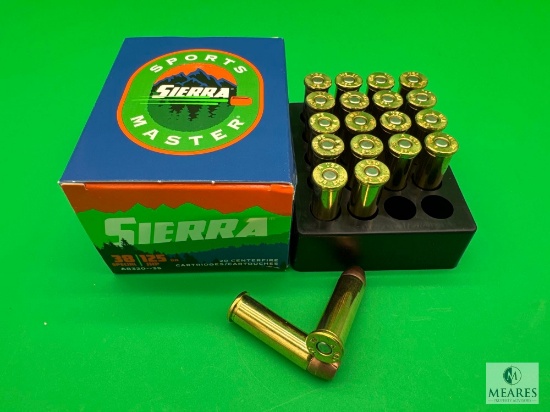 20 Rounds Sierra .38 Special Ammo. 125 Grain Hollow Point Self Defense