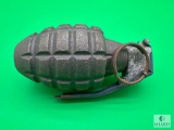Inert De-Milled Pineapple Type Hand Grenade
