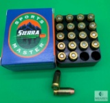 20 Rounds Sierra .380 ACP Ammo. 90 Grain HP Self Defense