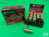 2 Boxes Atlanta Arms Elite Defense .45 ACP Ammo. 185 Grain Hollow Point