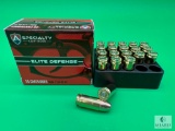 20 Rounds Atlanta Arms Elite Defense 9mm Ammo. 115 Grain Hollow Point