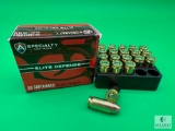 20 Rounds Atlanta Arms .45 ACP Ammo. 185 Grain Hollow Point Elite Defense