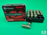 20 Rounds Atlanta Arms Elite Defense 9mm Ammo. 115 Grain Hollow Point