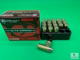 20 Rounds Atlanta Arms Elite Defense 9mm Ammo. 115 Grain Hollow Point