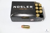 20 Rounds Nosler Match Grade .40 S&W 180-grain Hollow Point