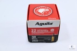 250 Rounds Aguila .22 Long Rifle Ammunition - 38-grain Hollow Point