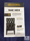 New Wheeler Piece SAE Hex Benchtop Screwdriver Gunsmith Set
