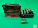 20 Rounds Atlanta Arms Elite Defense 9mm Ammo. 124 Grain Hollow Point
