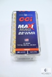 50 Rounds CCI Maxi Mag .22 Magnum Ammo 40 Grain TMJ