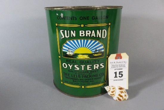 Sun Brand Oyster Can