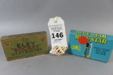 Eley and Blue Star Shot Shell Boxes