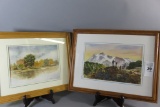 2 Framed Original Water Color Paintings