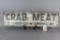 Wooden I.F. Cannon Crab Meat Sign